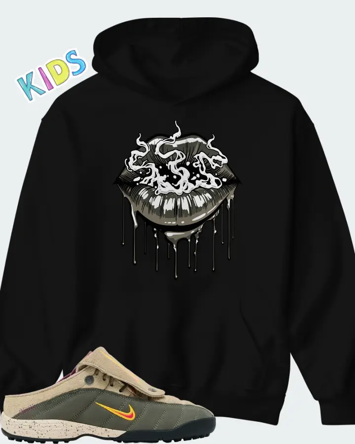 Kids Of Immigrants x Nike T-90 Mule Khaki University Gold Matching Kid's Hoodie