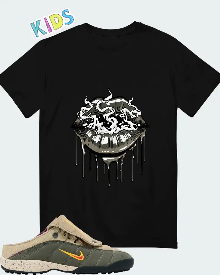 Kids Of Immigrants x Nike T-90 Mule Khaki University Gold Matching Kid's T-Shirt
