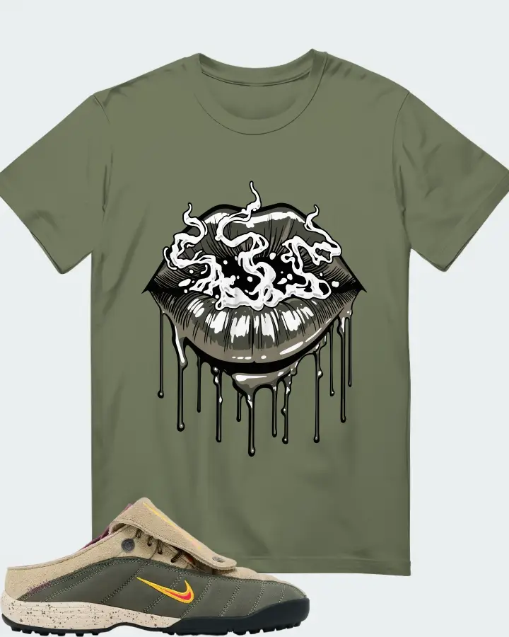 Kids Of Immigrants x Nike T-90 Mule Khaki University Gold Matching T-Shirt