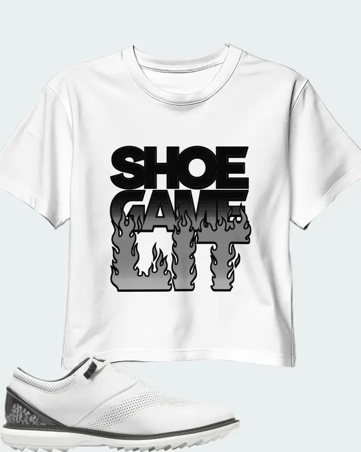 Jordan ADG 4 Golf Sneaker Matching White Crop Top - Shoe Game Lit Refreshed