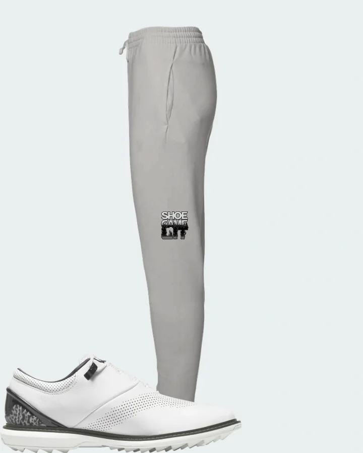 Jordan ADG 4 Golf Sneaker Matching Grey Joggers - Shoe Game Lit Refreshed
