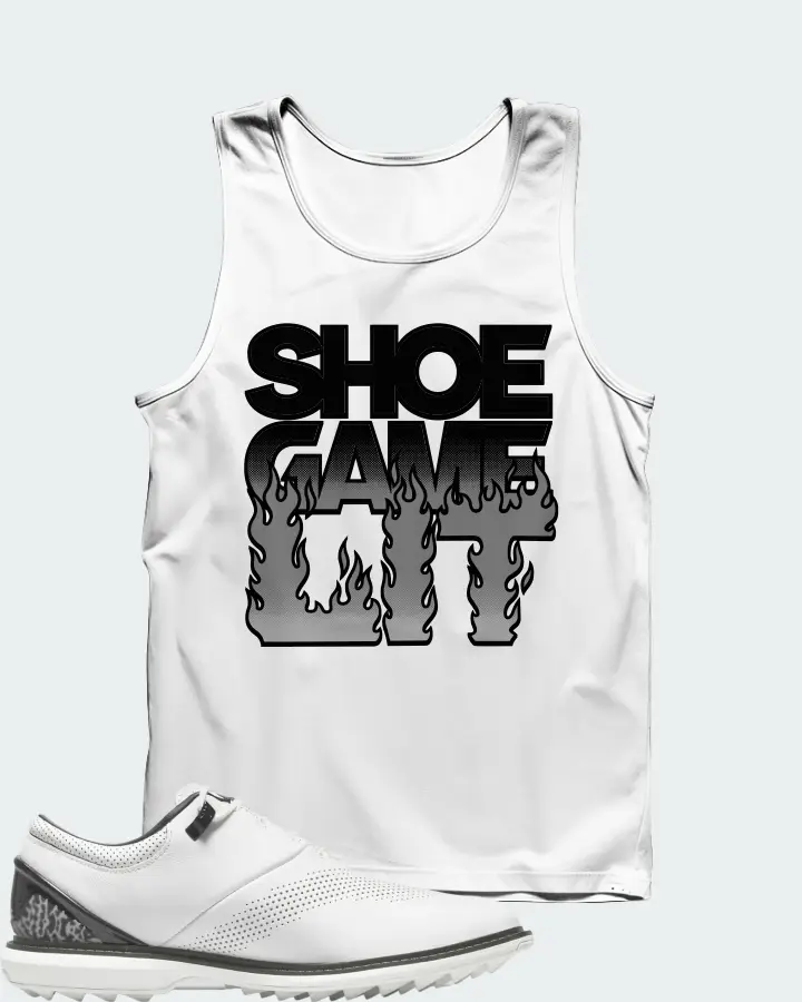 Jordan ADG 4 Golf Sneaker Matching White Tank Top - Shoe Game Lit Refreshed