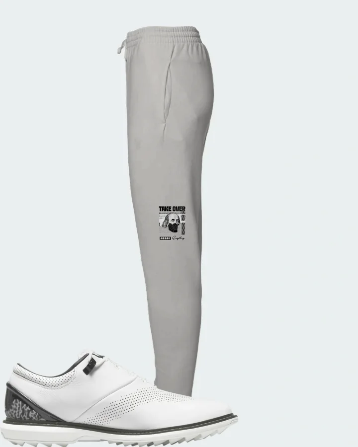Jordan ADG 4 Golf Sneaker Matching Grey Joggers - Take Over