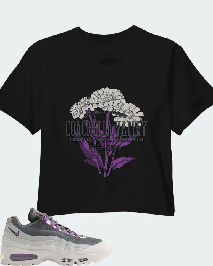 Nike Air Max 95 Big Bubble - Photo Dust Bright Violet Matching Crop Top