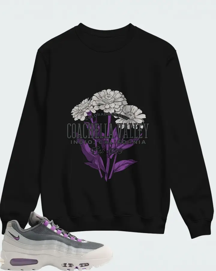 Nike Air Max 95 Big Bubble - Photo Dust Bright Violet Matching Sweatshirt