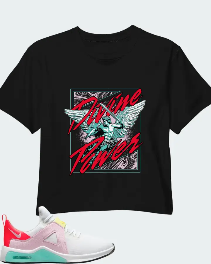 Nike Air Max Bella TR5 White Crimson Pink Foam Matching Crop Top