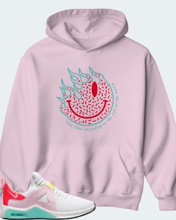 Nike Air Max Bella TR5 White Crimson Pink Foam Matching Hoodie