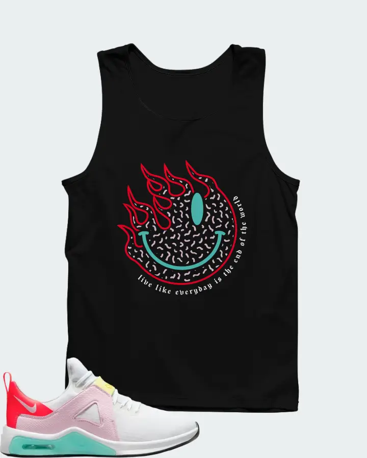 Nike Air Max Bella TR5 White Crimson Pink Foam Matching Tank Top