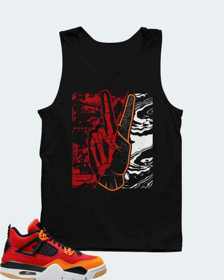 Air Jordan 4 Fire Red Starfish Matching Tank Top