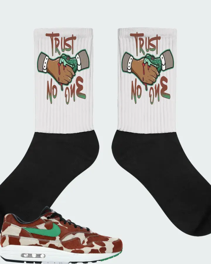 Nike Air Max 1 Sneaker Matching Socks - Trust No One