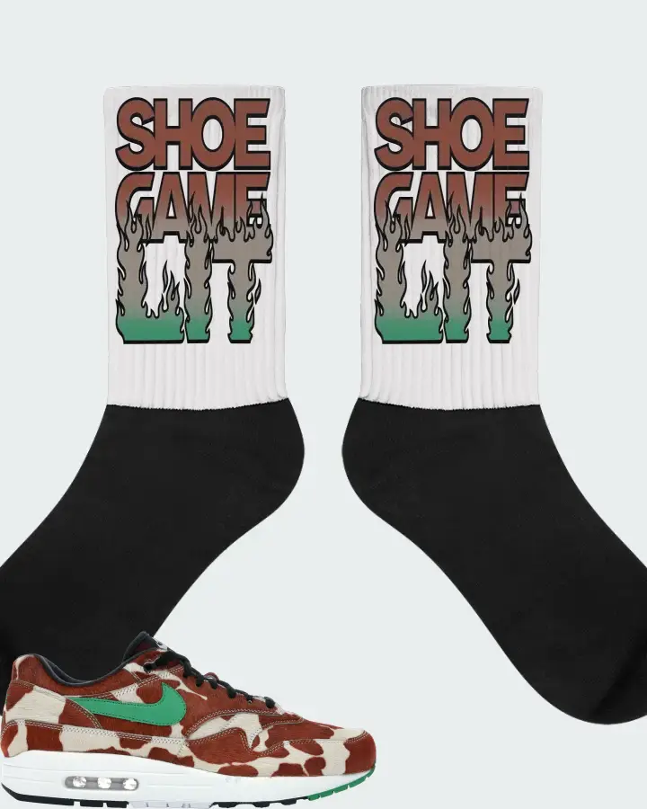 Nike Air Max 1 Sneaker Matching Socks - Shoe Game Lit Refreshed