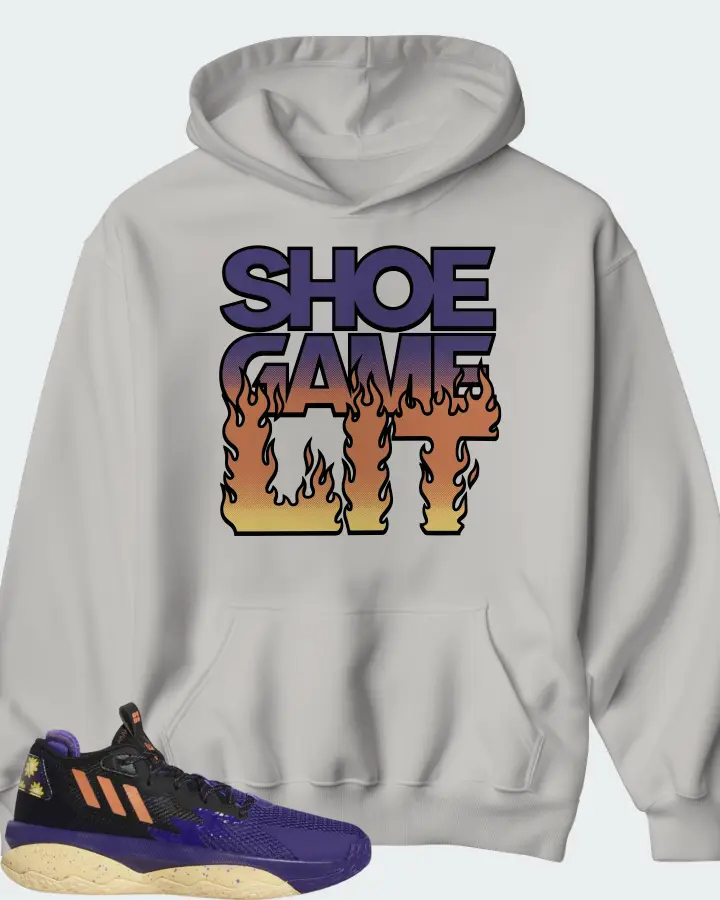 adidas Dame 8 Sneaker Matching Grey Hoodie - Shoe Game Lit Refreshed