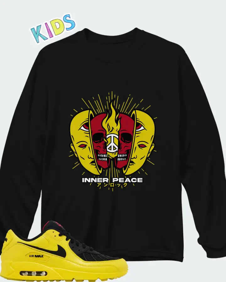 Nike Air Max 90 Total 90 Laser Matching Kid's Long Sleeve T-Shirt