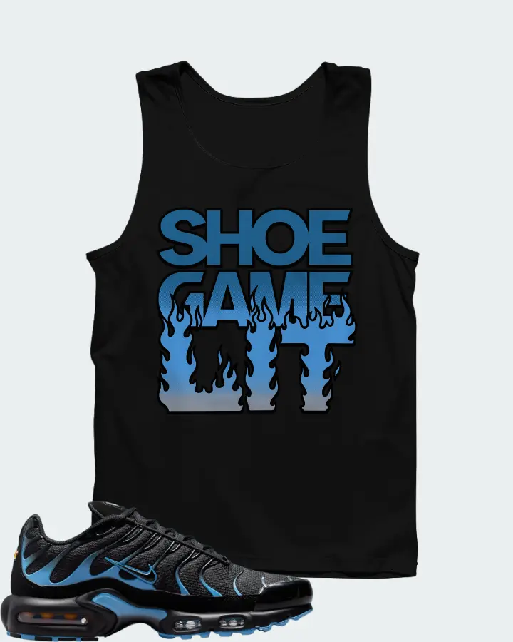 Nike Air Max Plus Black University Blue (2022) Matching Tank Top