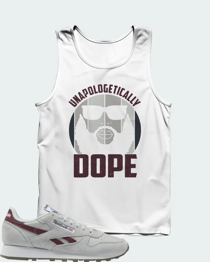 Reebok Classic Leather Sneaker Matching White Tank Top - UNAPOLOGETICALLY DOPE Man