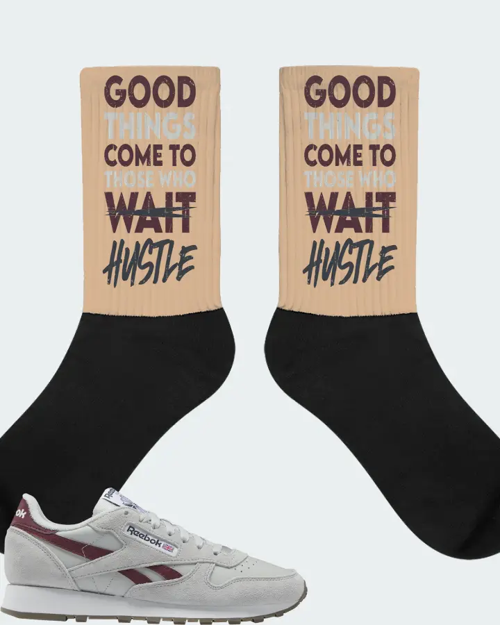 Reebok Classic Leather Sneaker Matching Cream Socks - Good Things Come