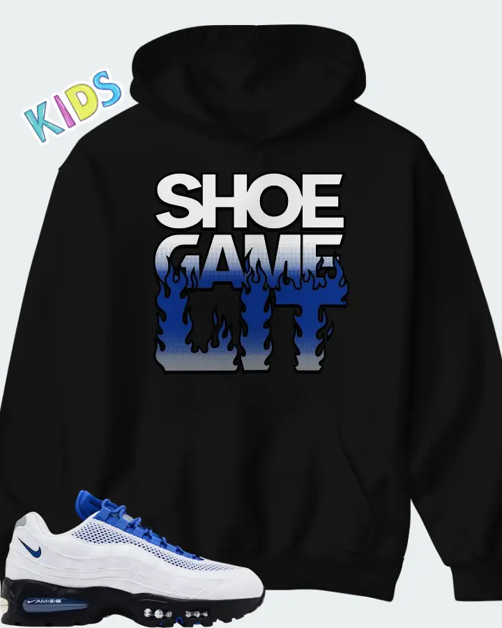 Nike Air Max 95 Total 90 Racer Blue Matching Kid's Hoodie
