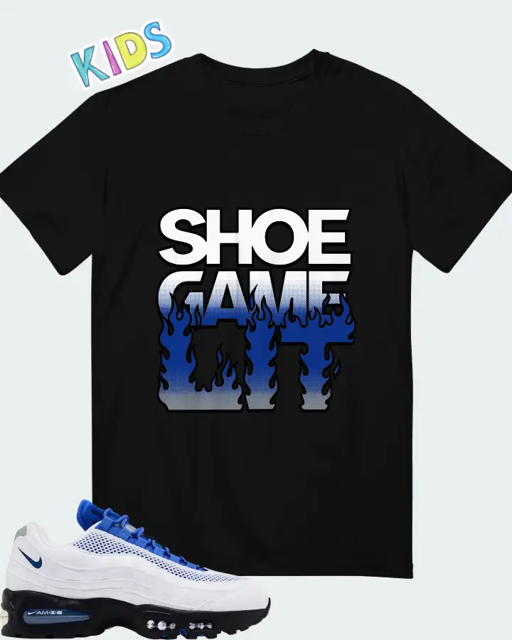 Nike Air Max 95 Total 90 Racer Blue Matching Kid's T-Shirt