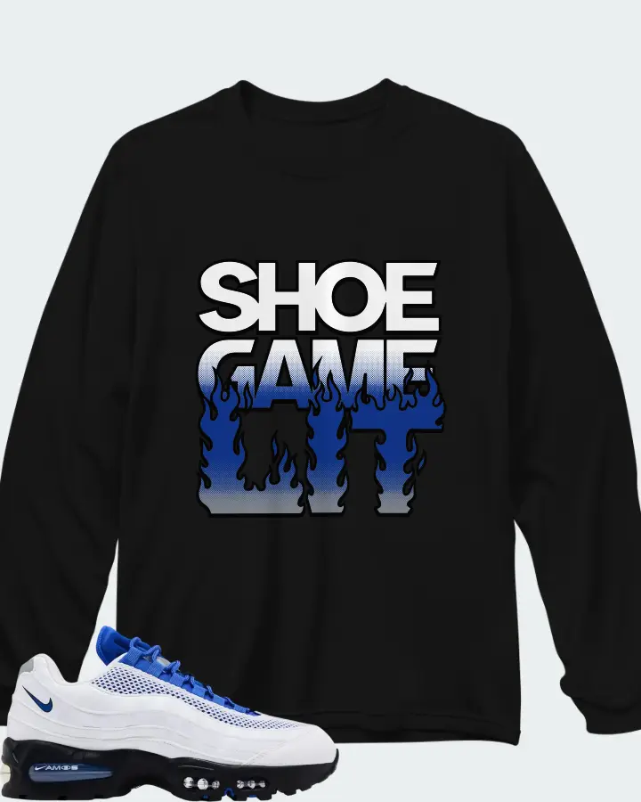 Nike Air Max 95 Total 90 Racer Blue Matching Long Sleeve T-Shirt