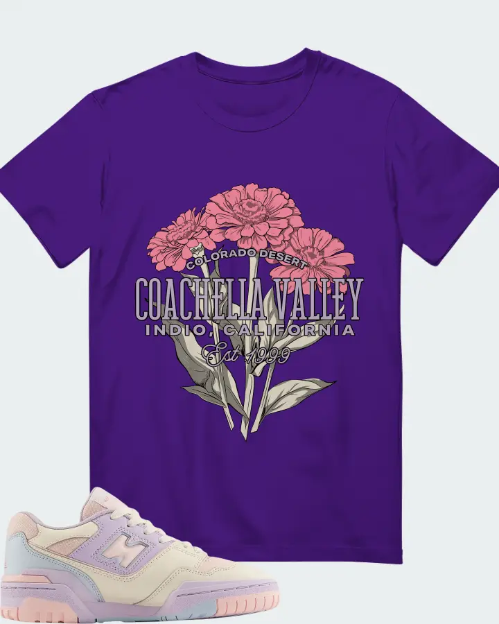 New Balance Kids 550 Shell Pink Permafrost Matching T-Shirt