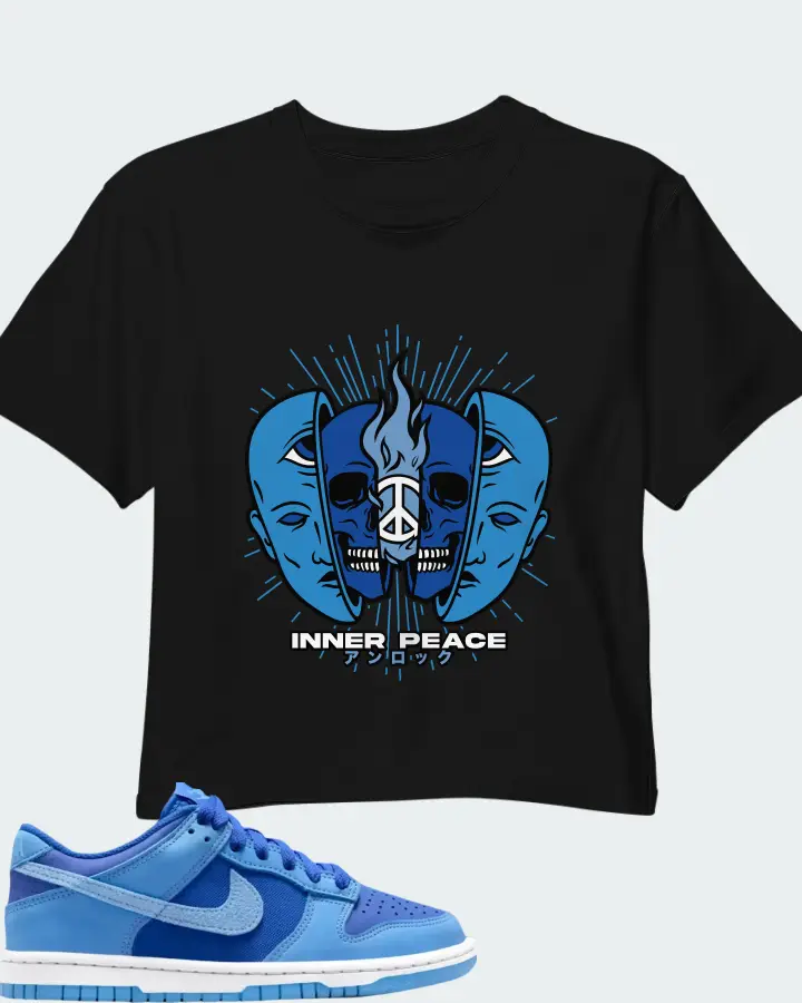 Dunk Low SE Game Royal University Blue Matching Crop Top