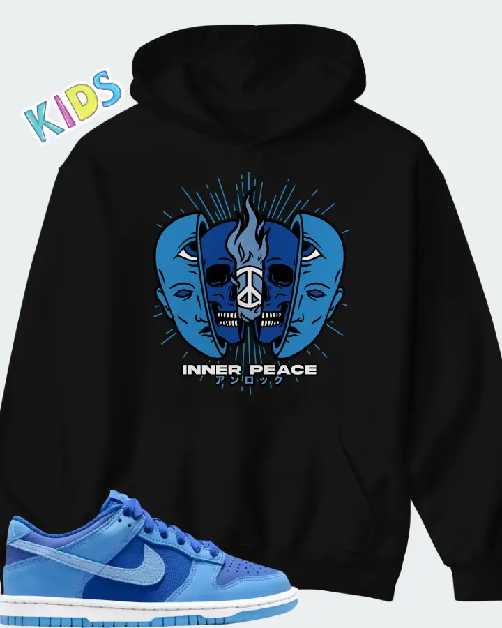 Dunk Low SE Game Royal University Blue Matching Kid's Hoodie