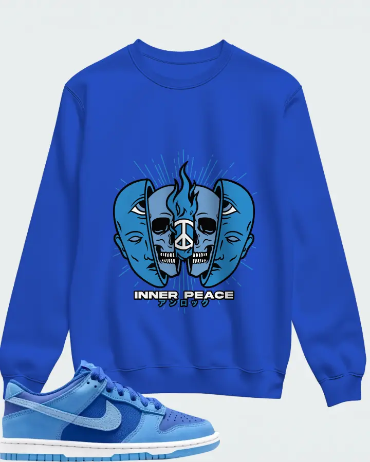 Dunk Low SE Game Royal University Blue Matching Sweatshirt