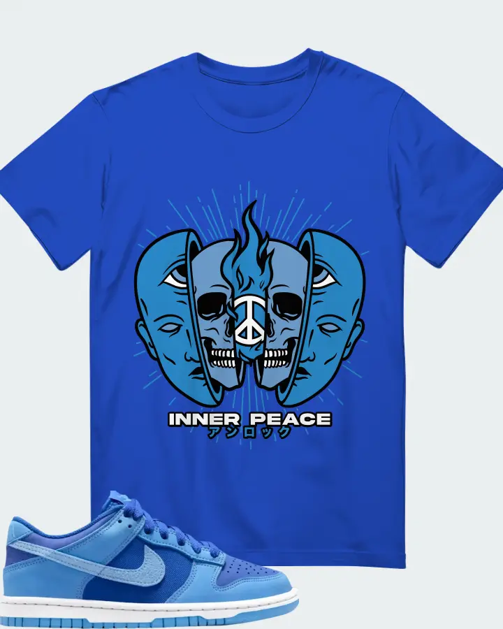 Dunk Low SE Game Royal University Blue Matching T-Shirt