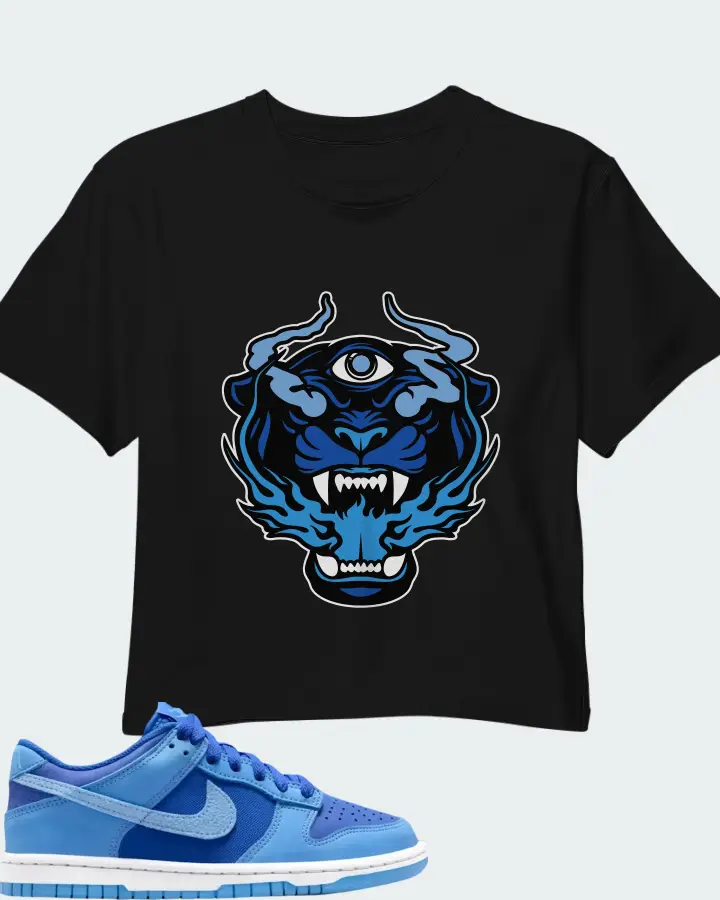 Dunk Low SE Game Royal University Blue Matching Crop Top