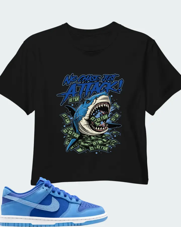 Dunk Low SE Game Royal University Blue Matching Crop Top
