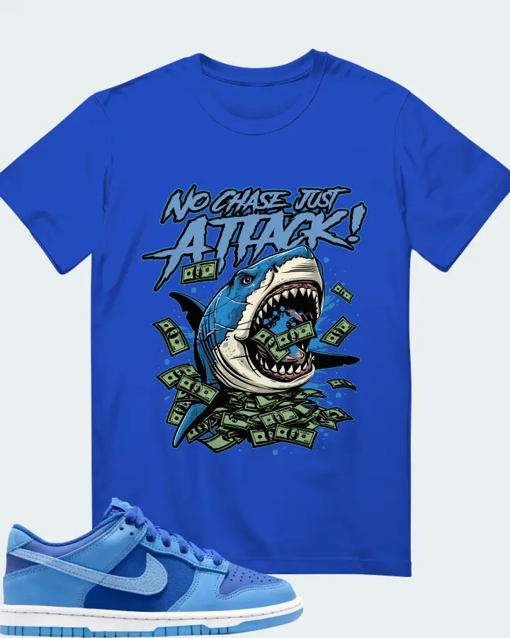 Dunk Low SE Game Royal University Blue Matching T-Shirt