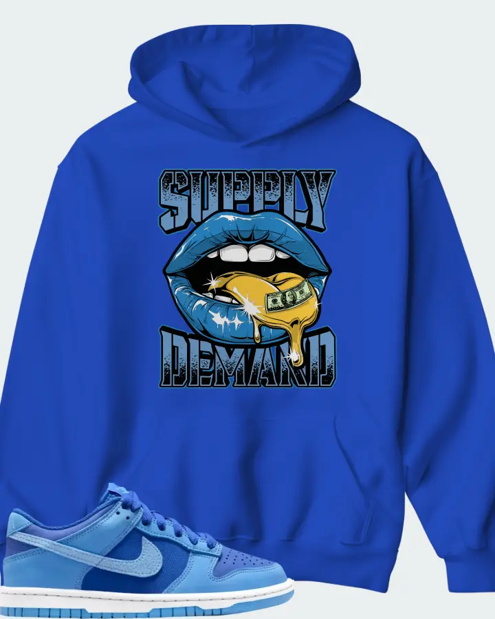 Dunk Low SE Game Royal University Blue Matching Hoodie