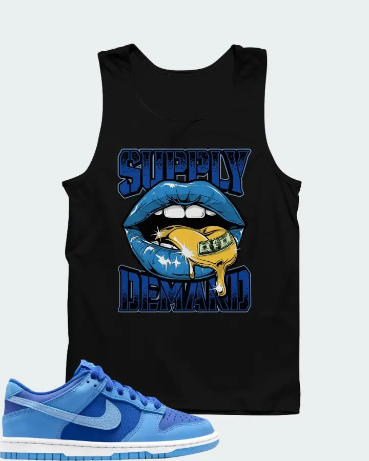 Dunk Low SE Game Royal University Blue Matching Tank Top