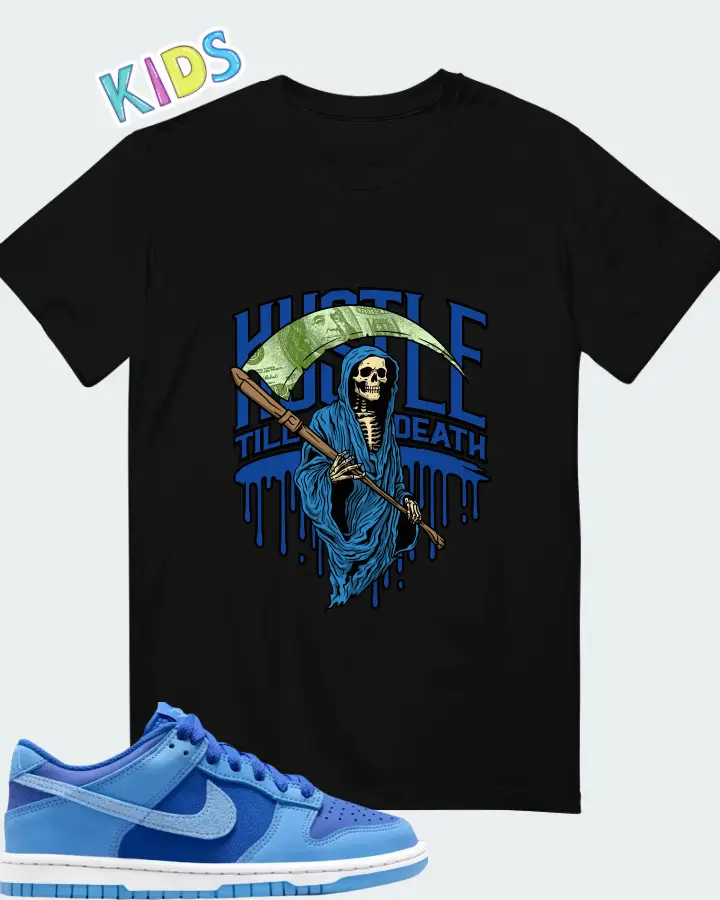 Dunk Low SE Game Royal University Blue  Matching Kid's T-Shirt