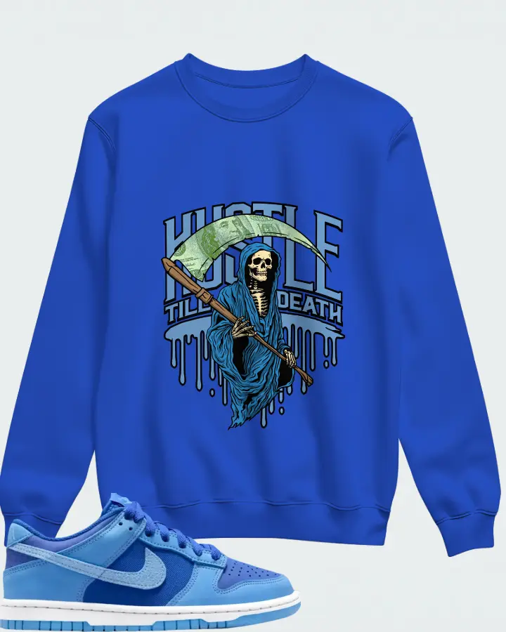 Dunk Low SE Game Royal University Blue  Matching Sweatshirt