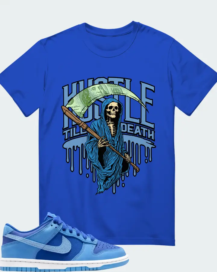 Dunk Low SE Game Royal University Blue  Matching T-Shirt