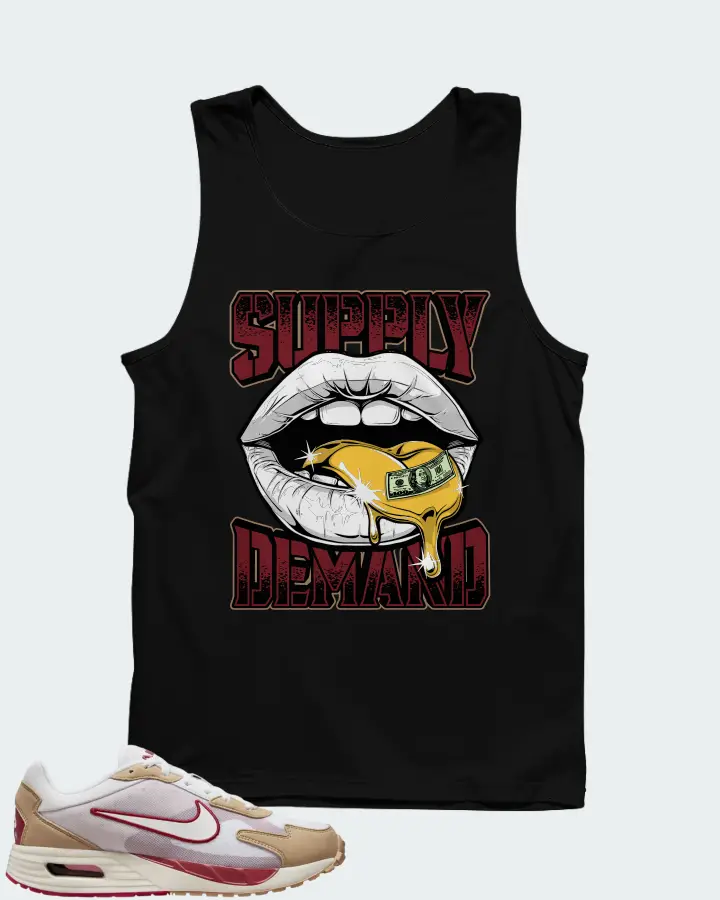Nike Air Max Solo White Noble Red Matching Tank Top