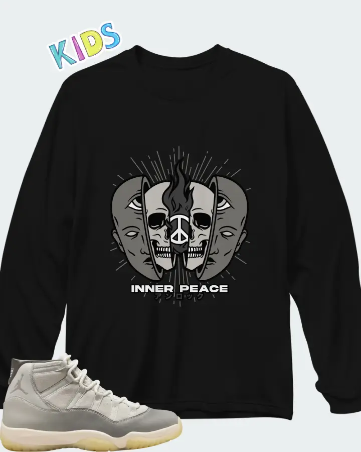 Jordan 11 Retro Tokyo Matching Kid's Long Sleeve T-Shirt