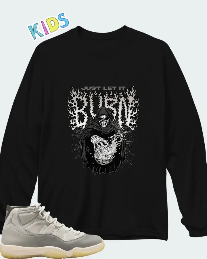 Jordan 11 Retro Tokyo Matching Kid's Long Sleeve T-Shirt