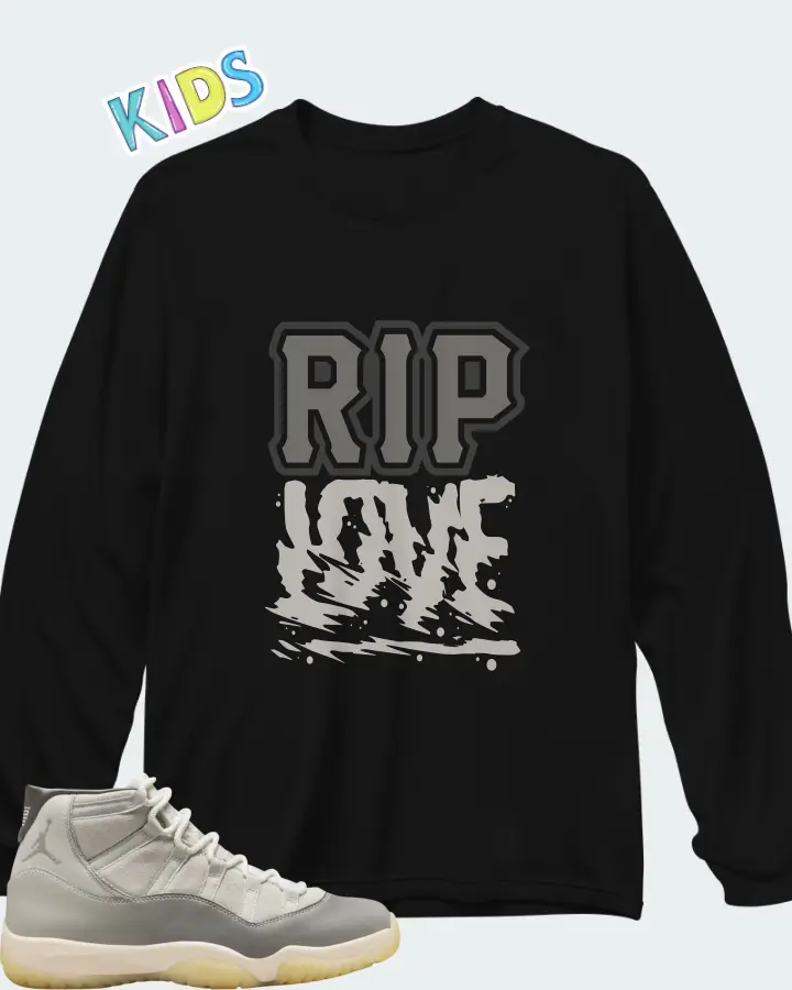Jordan 11 Retro Tokyo Matching Kid's Long Sleeve T-Shirt