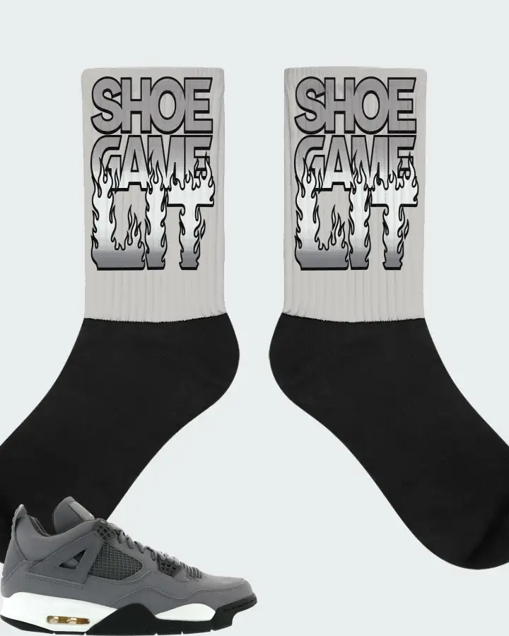 Air Jordan CP3 IV T23 Wolf Grey Maize Matching Socks