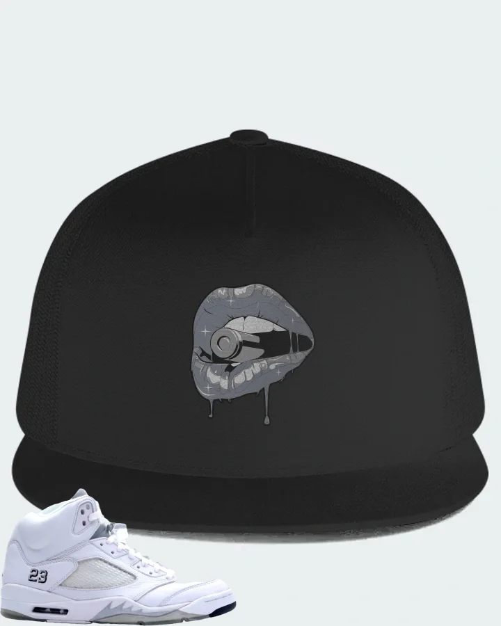 Jordan 5 Retro Sneaker Matching Black Hat - Kiss of Death