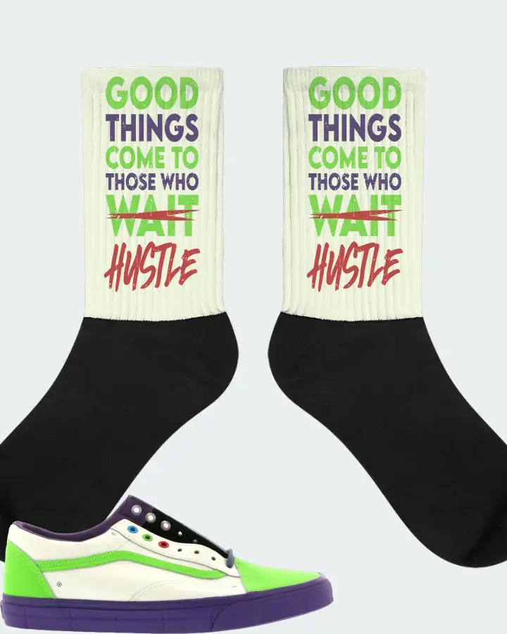 Vans Old Skool Sneaker Matching Citron Socks - Good Things Come