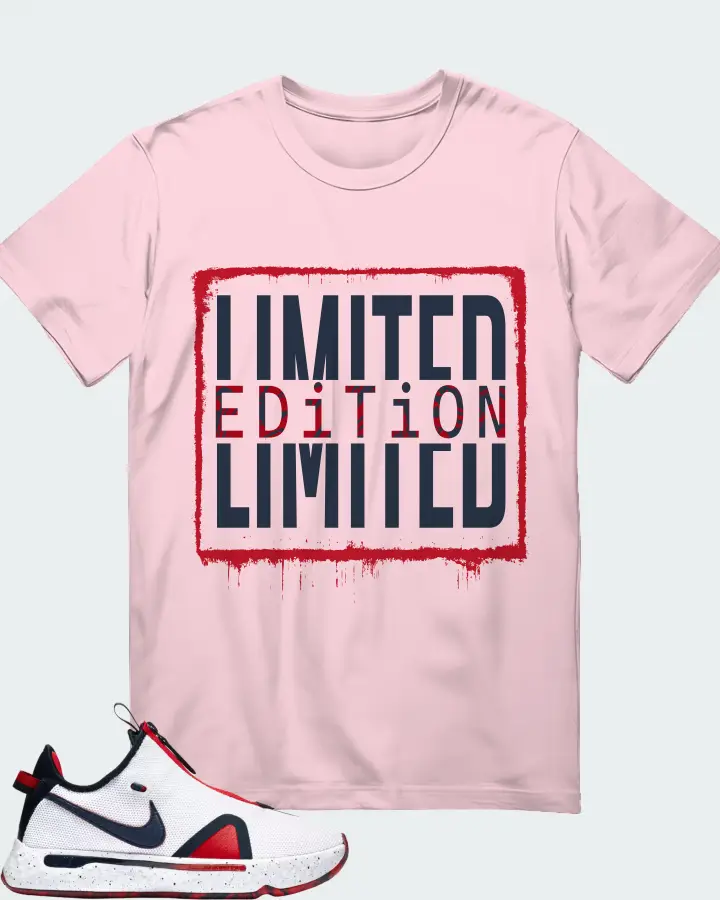 Nike PG 4 Sneaker Matching Soft Pink T-Shirt - LIMITED EDITION