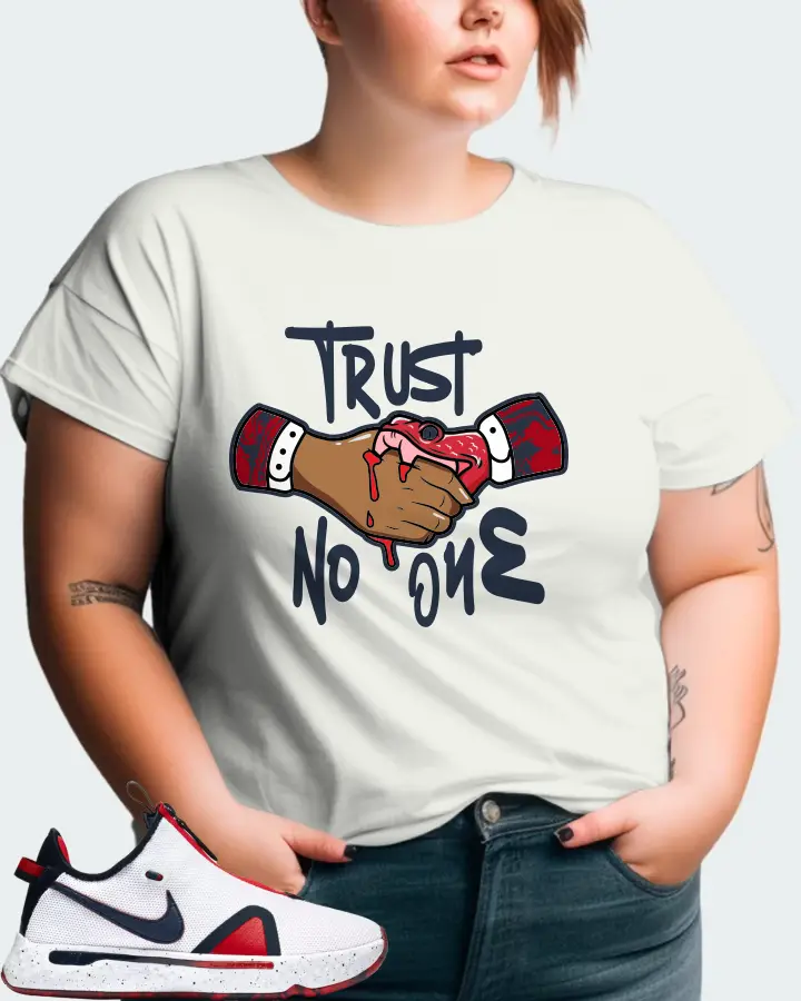 Nike PG 4 Sneaker Matching Ash T-Shirt (Trust No One) - View 11