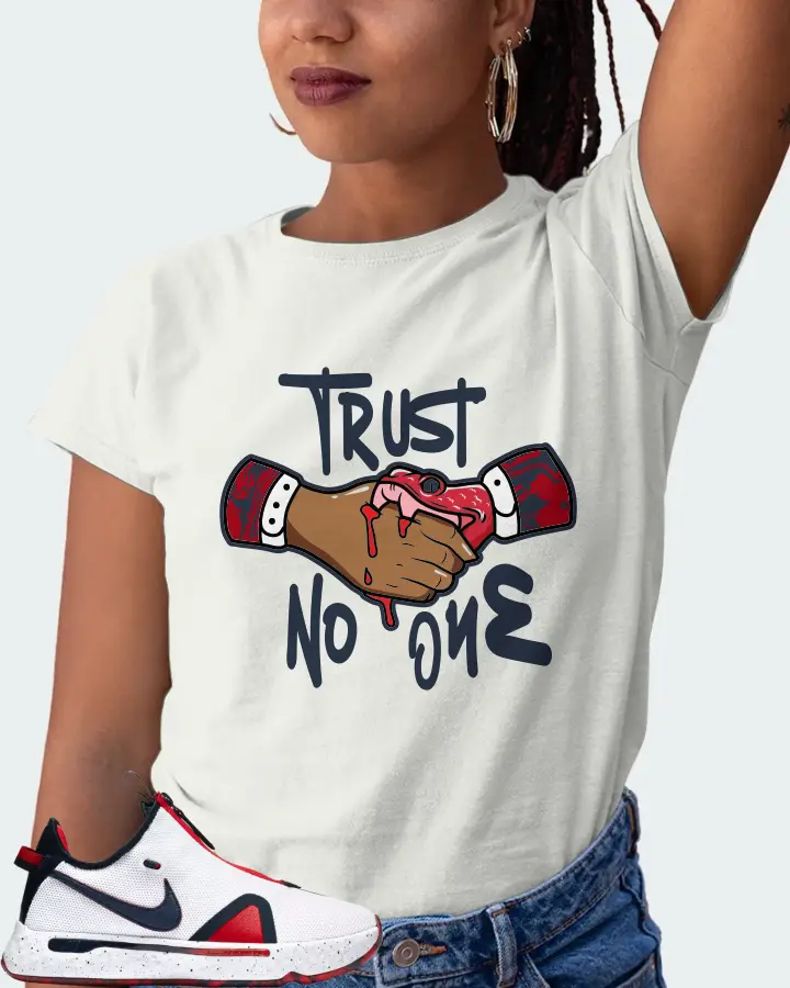 Nike PG 4 Sneaker Matching Ash T-Shirt (Trust No One) - View 5
