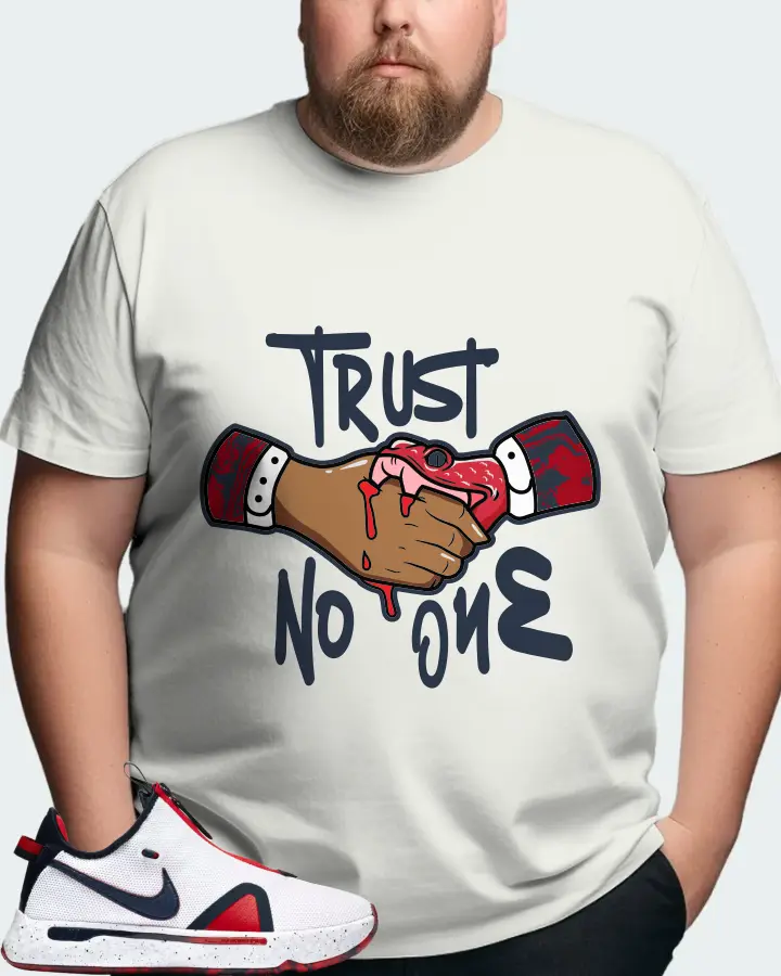 Nike PG 4 Sneaker Matching Ash T-Shirt (Trust No One) - View 8