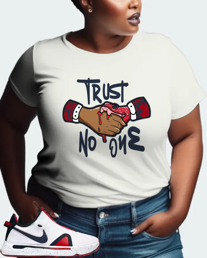 Nike PG 4 Sneaker Matching Ash T-Shirt (Trust No One) - View 9
