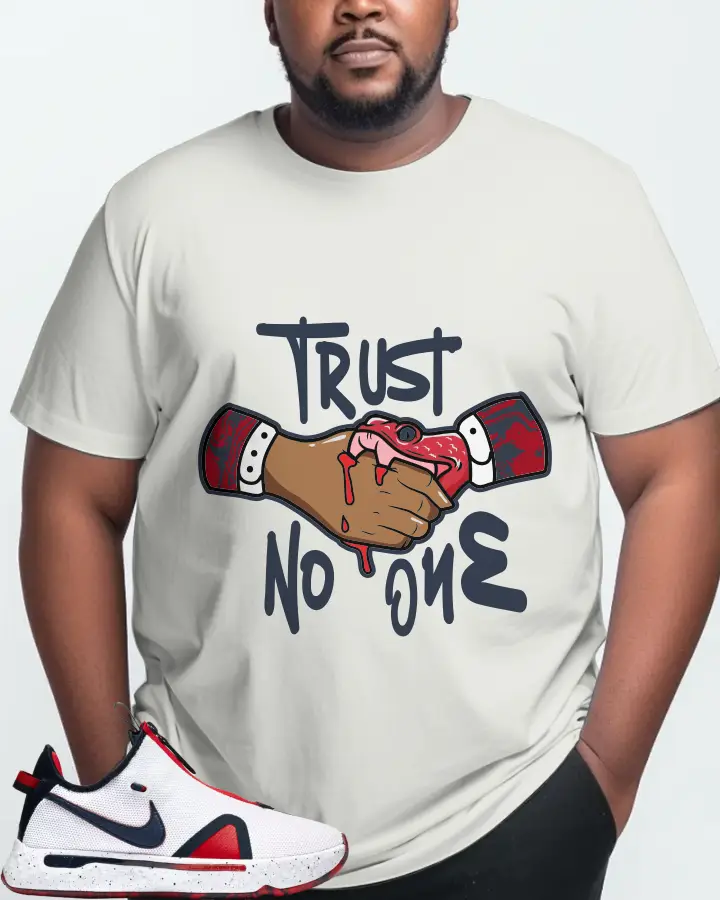 Nike PG 4 Sneaker Matching Ash T-Shirt (Trust No One) - View 10