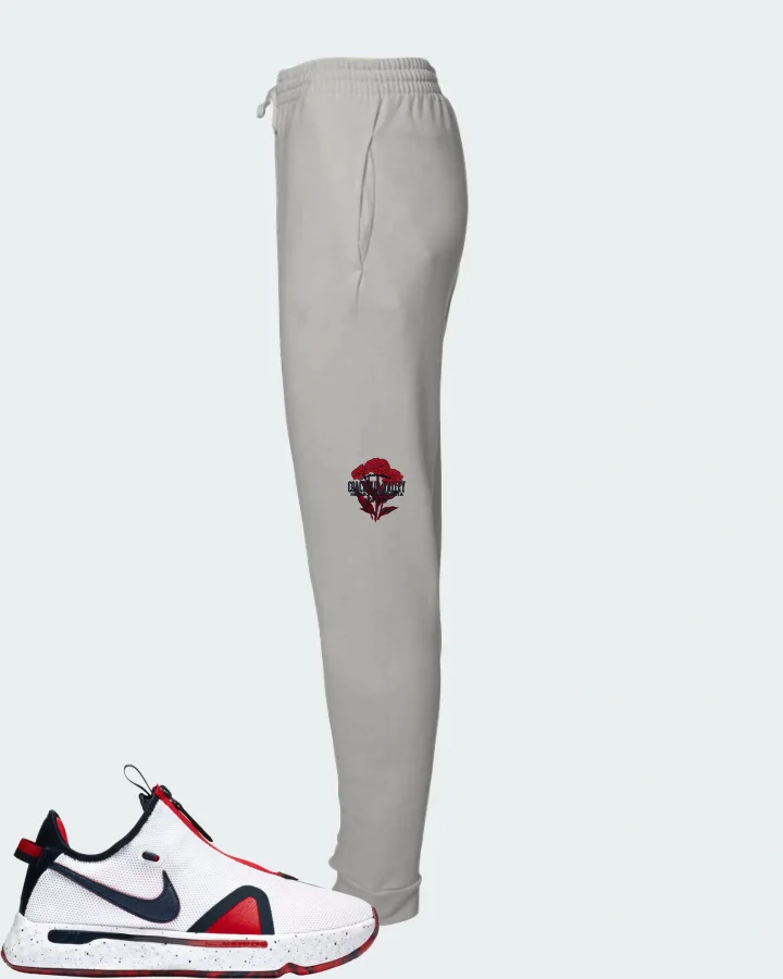 Nike PG 4 Sneaker Matching Grey Joggers (Coachella Valley) - View 1